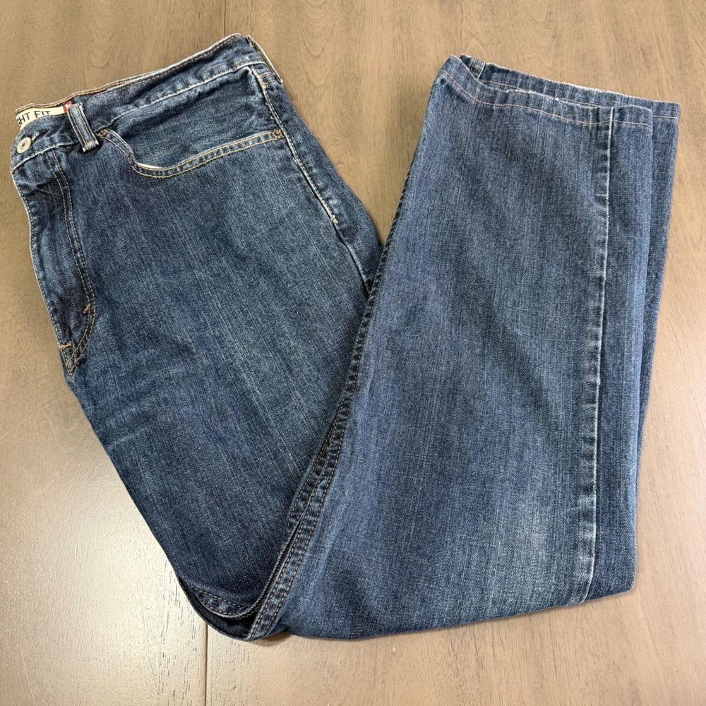 Levi's 505 Straight Fit Jeans Mens Tag 34x32 Actual 28.5" Inseam Dark Wash Y2K
